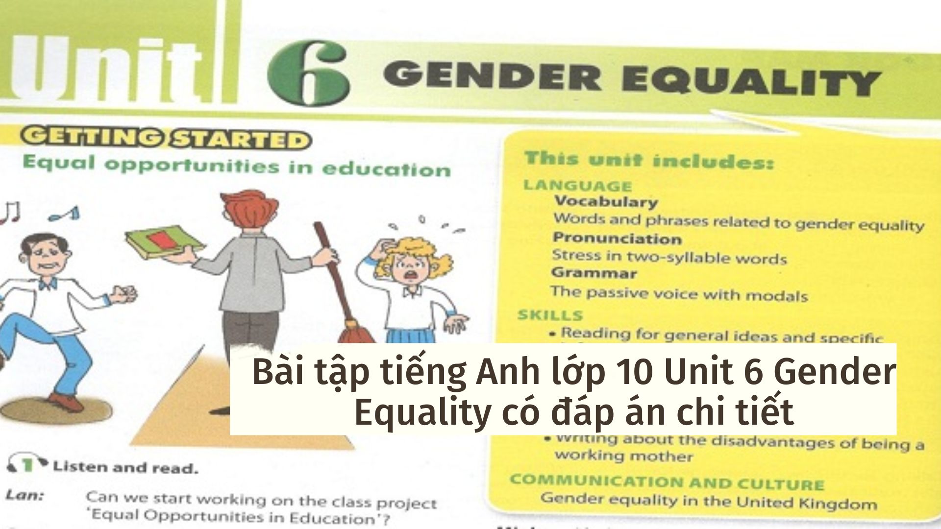 B I T P Ti Ng Anh L P Unit Gender Equality C P N Chi Ti T