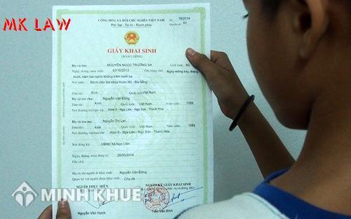 Làm giấy khai sinh
