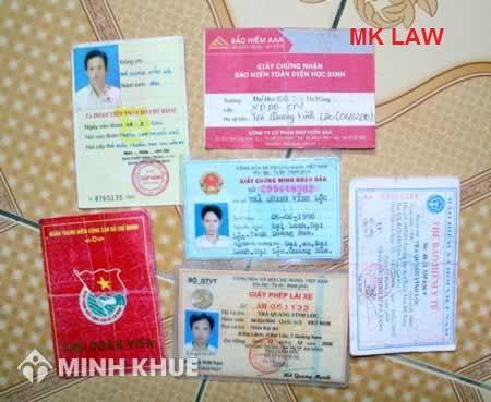 Thủ tục làm giấy tờ tuỳ thân? 