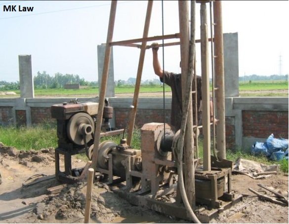 Phạt tiền đối với chủ giàn khoan khoan/đào giếng ở đất tiểu điền ?