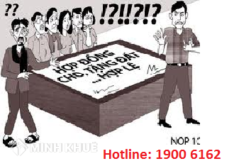 Thủ tục tặng cho đất đai.