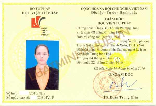 Luật sư Tô Thị Phương Dung - Phó giám đốc Công ty Luật TNHH Minh Khuê