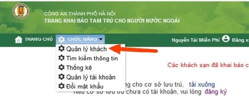 Hướng dẫn thủ tục đăng ký tạm trú cho người nước ngoài qua mạng năm 2018.