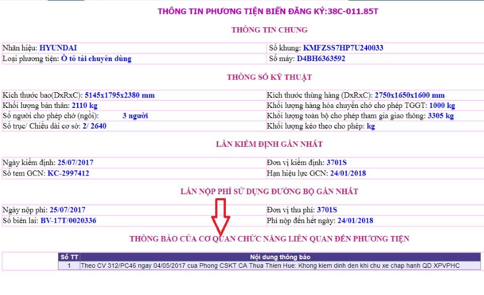 Cách kiểm tra thông tin xe có bị phạt nguội theo hướng dẫn mới nhất của Bộ giao thông vận tải ?
