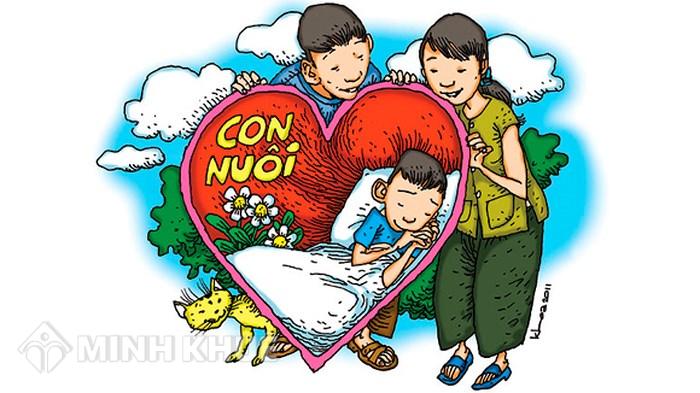 Dì nhận cháu ruột làm con nuôi có được không?