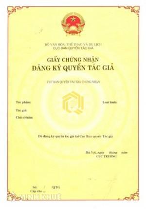 Mẫu Tờ khai đăng ký  quyền tác giả mới nhất