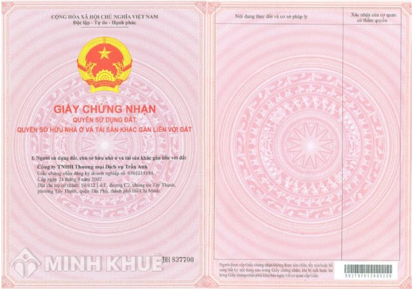 Trình tự, thủ tục sang tên giấy chứng nhận quyền sử dụng đất?