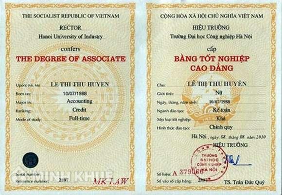 Vấn đề nhờ người làm bằng giả và đòi lại tiền thuê làm bằng giả ? 
