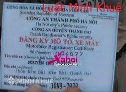 Làm thế nào khi mua xe máy mà bị trao giấy tờ xe giả ?