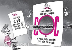 Giá trị pháp lý của giấy nhận tiền đặt cọc ?