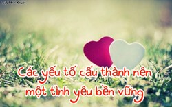 Các yếu tố cấu thành nên một tình yêu bền vững