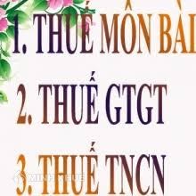 Thuế môn bài và các khoản thuế hộ kinh doanh cá thể phải nộp