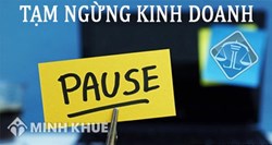 Thủ tục tạm ngưng kinh doanh với cơ quan thuế