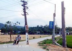 Tư vấn về Đơn di dời cột điện ?