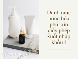 Danh mục hàng hóa phải xin giấy phép xuất nhập khẩu ?