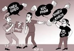 vi phạm quyền bất khả xâm phạm danh dự và nhân phẩm