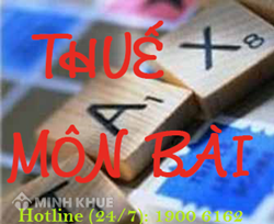 Sữa chữa đồ điện có phải nộp thuế môn bài ?