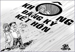 Hôn nhân có hợp pháp khi không đăng ký kết hôn ? Con sinh ra có thể mang họ cha được không ?