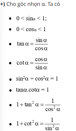 Tổng hợp Công thức Toán lớp 9 đầy đủ cả năm