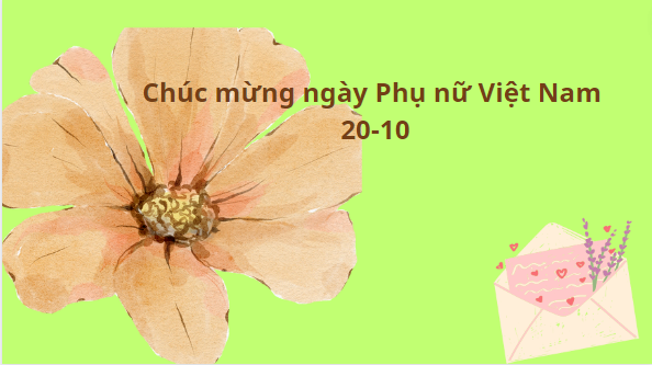 Bộ thiệp đẹp chúc mừng Ngày phụ nữ Việt Nam 20/10