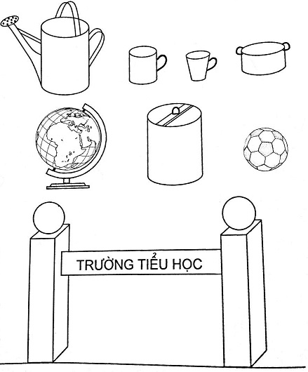 Vở bài tập Toán dành cho lớp 5 bài 118: Giới thiệu hình trụ, giới thiệu hình cầu