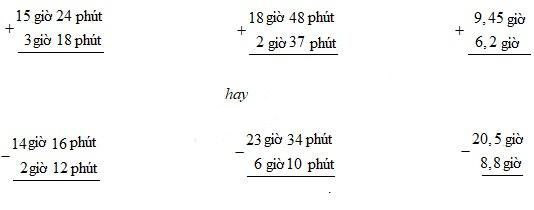 Vở bài tập Toán lớp 5 bài số 158: Ôn tập về các phép tính với số đo thời gian