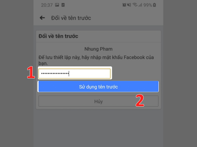 Hướng dẫn cách đổi tên Facebook khi chưa đủ 60 ngày trên  điện thoại nhanh chóng, đơn giản