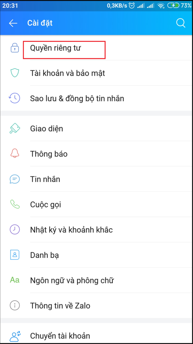 Cách tắt thông báo sinh nhật của mình, của bạn bè trên Zalo đơn giản