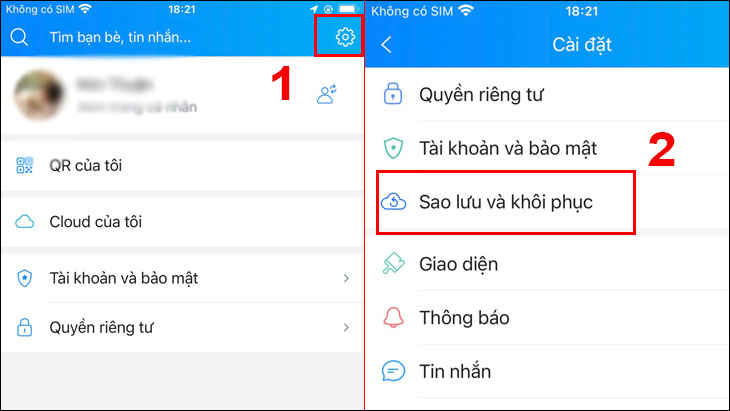 Cách khôi phục tin nhắn đã xóa trên Zalo bằng điện thoại