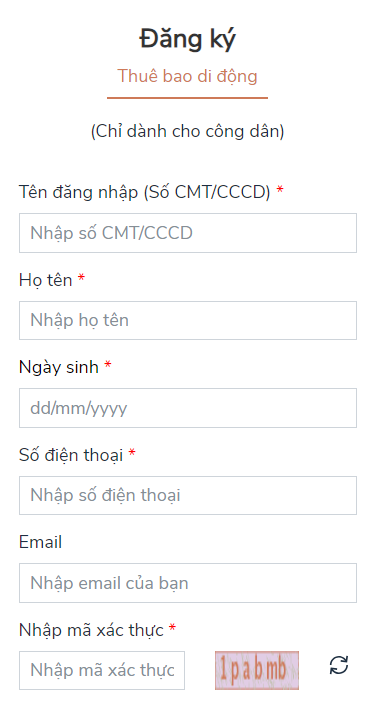 Hướng dẫn cách đăng ký tài khoản trên Cổng dịch vụ công quốc gia?