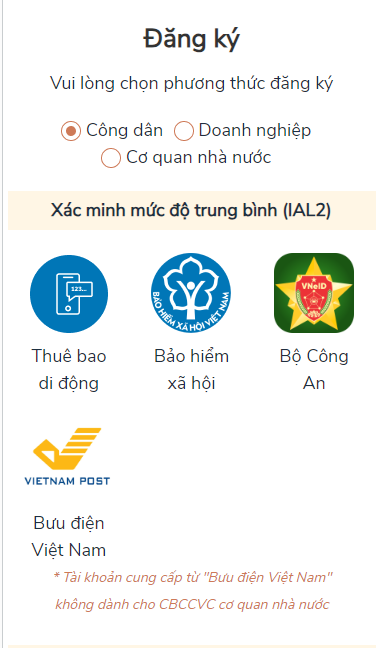 Hướng dẫn cách đăng ký tài khoản trên Cổng dịch vụ công quốc gia?