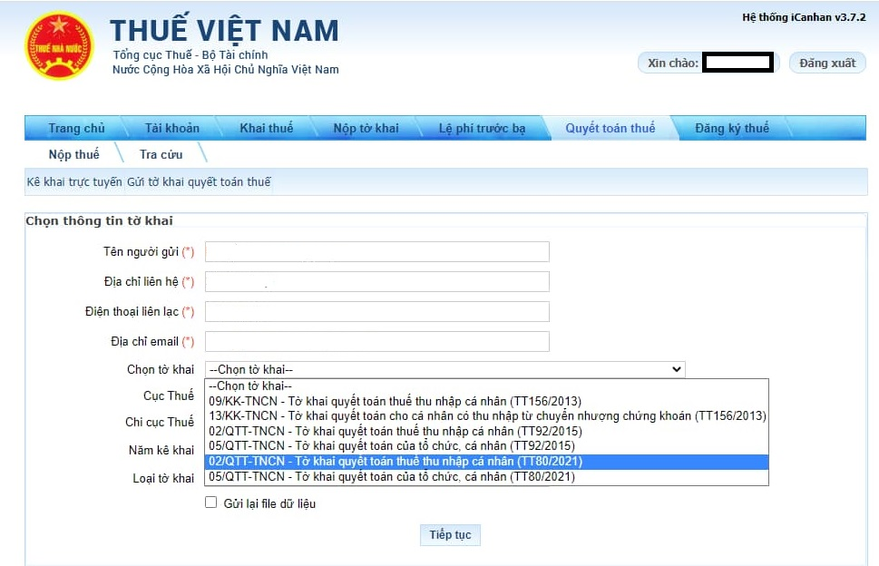 Hướng dẫn thủ tục hoàn thuế thu nhập cá nhân online 2024