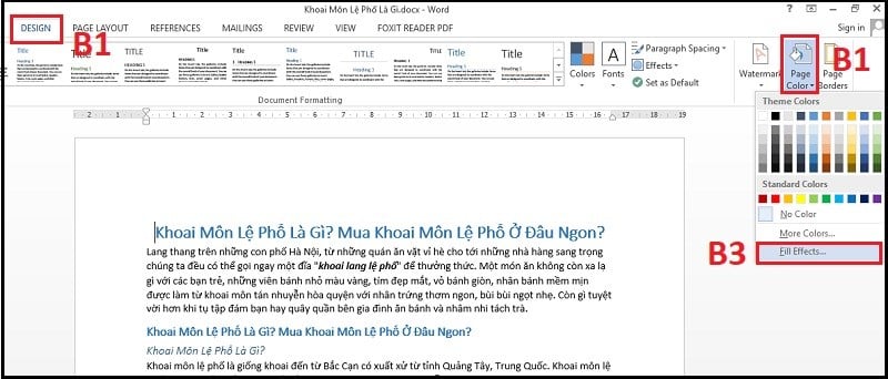 Cách thay đổi hình nền, background trong Word đơn giản, nhanh nhất