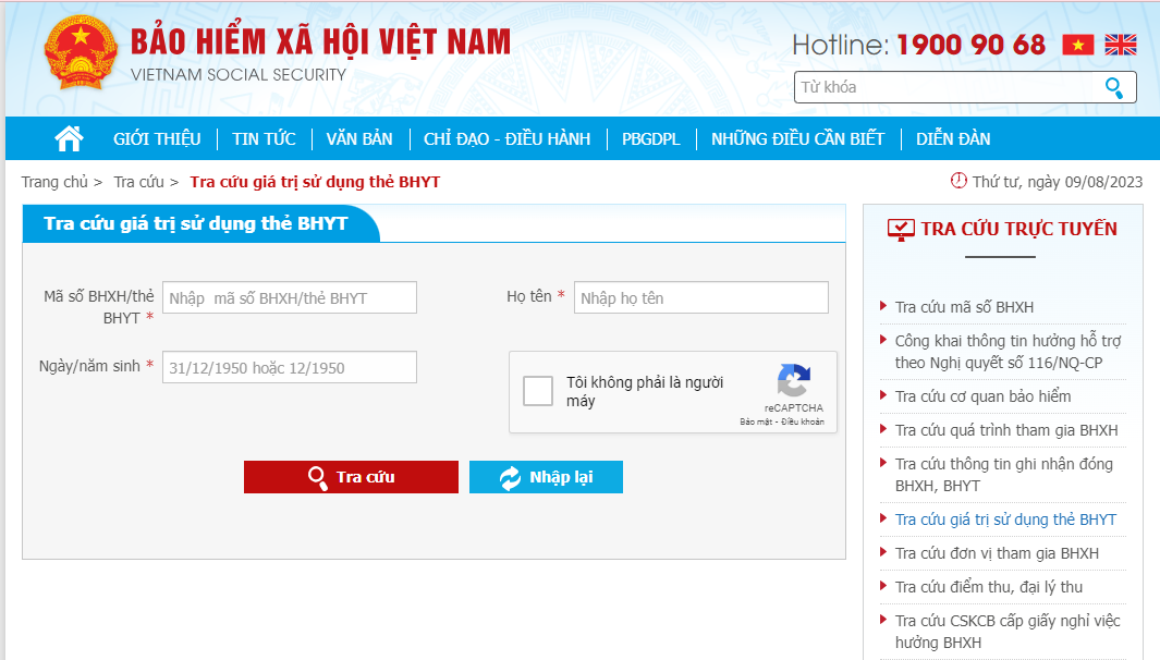 Tra cứu mã thẻ bảo hiểm y tế bằng CCCD nhanh nhất