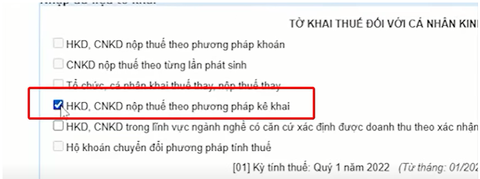 Hướng dẫn khai thuế điện tử qua mạng đối với hộ kinh doanh năm 2024