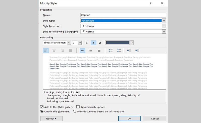 Cách tạo mục lục cho bảng biểu, hình ảnh trong Word tự động đơn giản