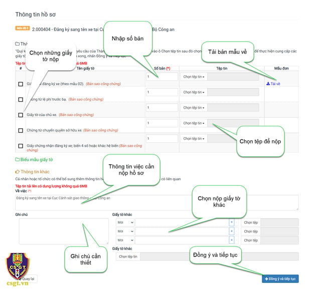 Đăng ký sang tên xe máy không chính chủ online