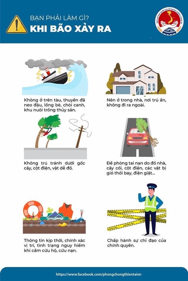 Hướng dẫn những việc người dân cần làm trước, trong và sau bão?