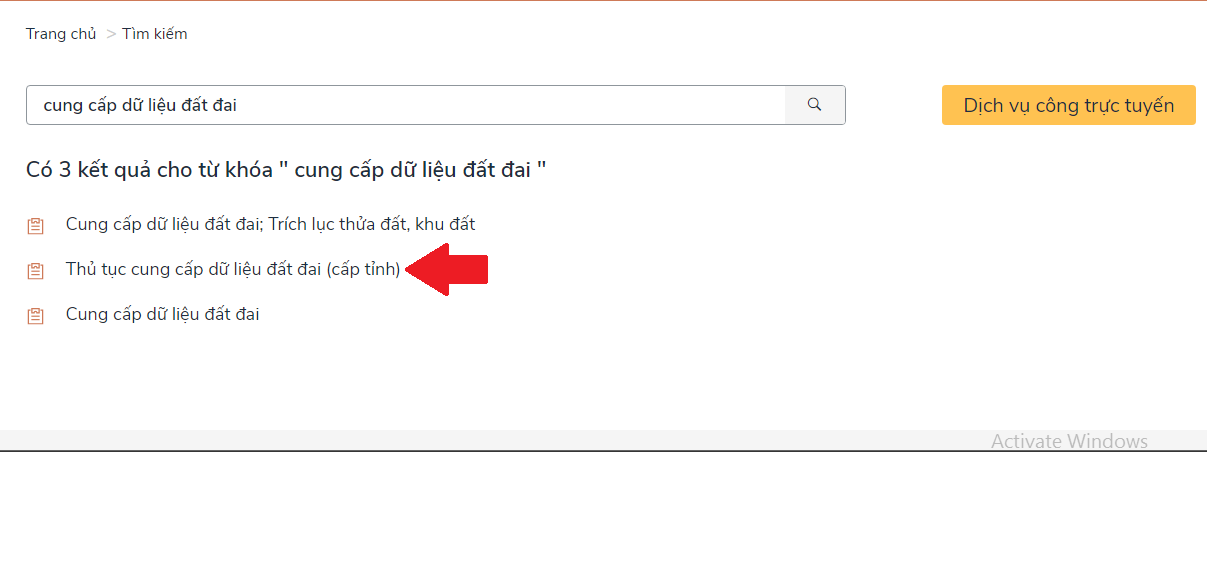Thủ tục cung cấp dữ liệu đất đai Online cấp Tỉnh cần những gì?
