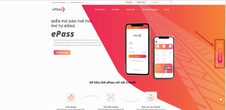 Hướng dẫn đăng ký dịch vụ thu phí không dừng của VDTC
