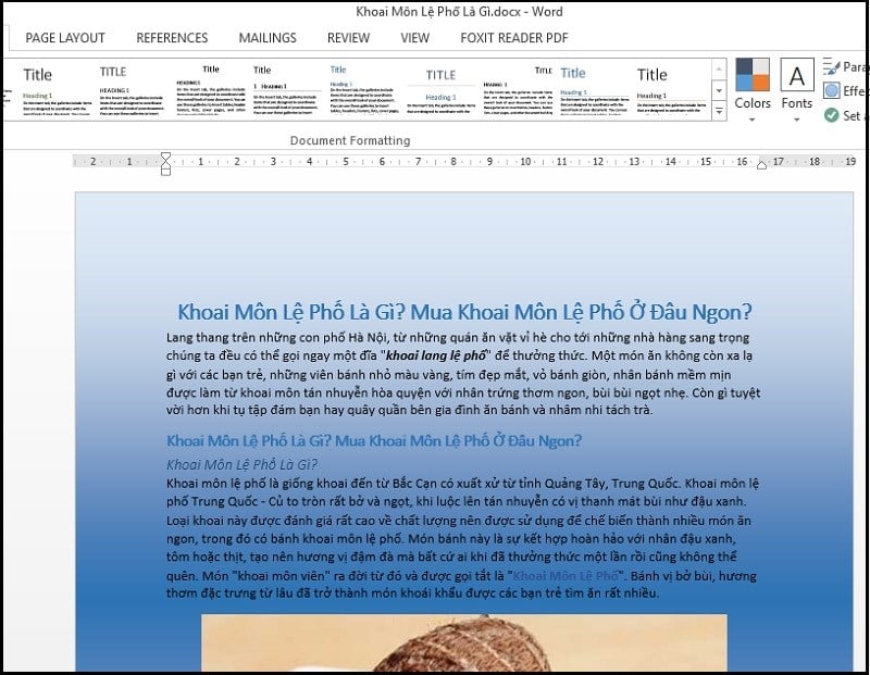 Cách thay đổi hình nền, background trong Word đơn giản, nhanh nhất