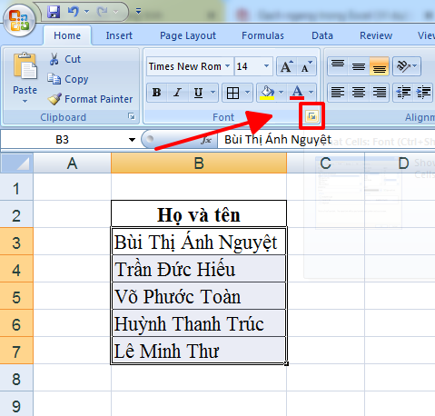 Cách gạch ngang chữ trong Excel đơn giản, nhanh nhất