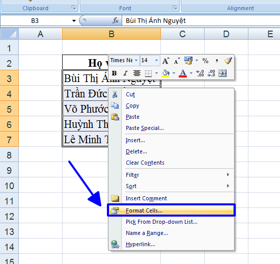 Cách gạch ngang chữ trong Excel đơn giản, nhanh nhất