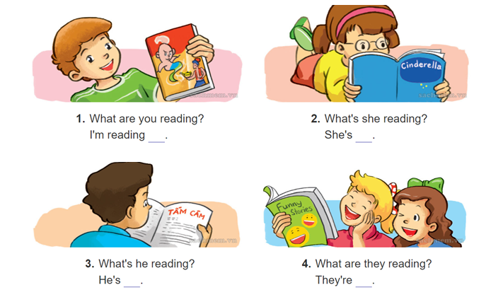 Giải SBT Tiếng Anh lớp 5 Unit 8 What are you reading? chi tiết