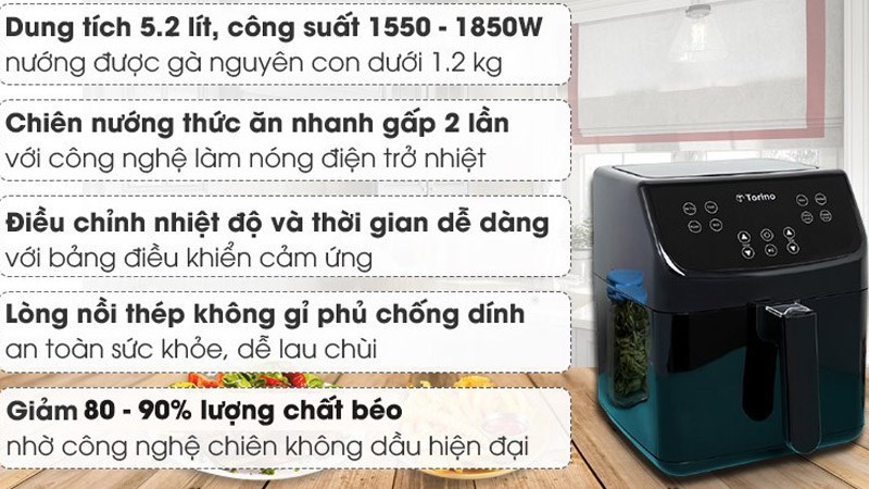 Mách bạn 8 thương hiệu nồi chiên không dầu Châu Âu chất lượng cao