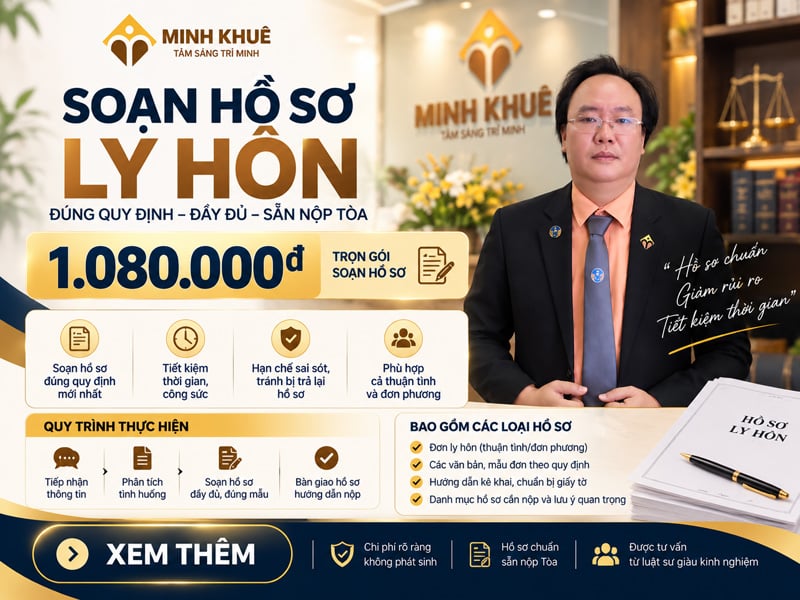 Dịch vụ luật sư soạn hồ sơ ly hôn trọn gói