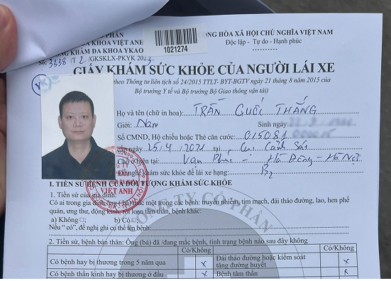 Quy định ảnh giấy khám sức khỏe lái xe như thế nào?