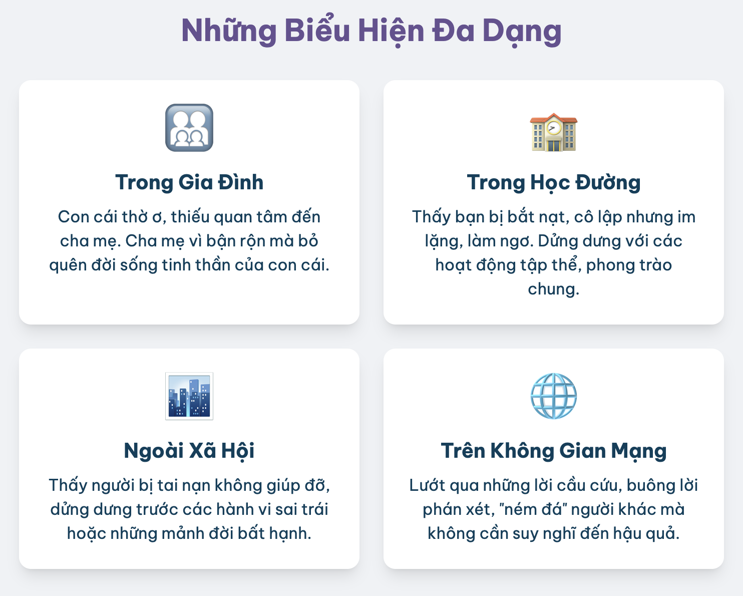 Bài văn thuyết minh về hiện tượng vô cảm lớp 11
