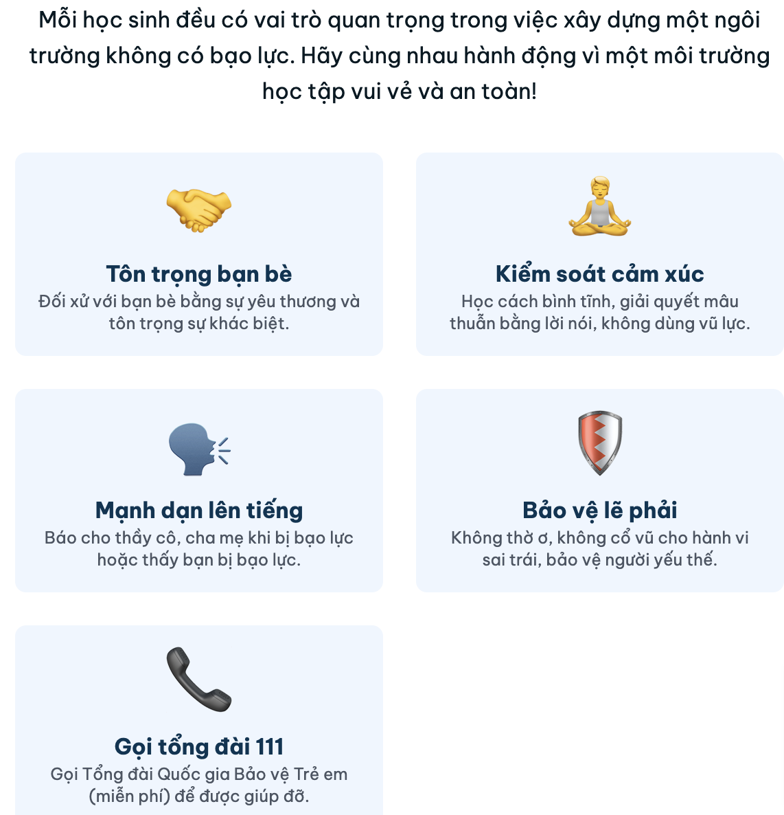 Nguyên nhân và tác hại của bạo lực học đường GDCD lớp 7
