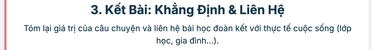 Nêu cảm nghĩ về một câu chuyện giáo dục tinh thần đoàn kết mà em đã được đọc được nghe kể